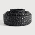 ETHNICRAFT chopped bowls black – mahogany – set of 3