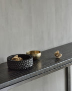 ETHNICRAFT chopped bowls black – mahogany – set of 3