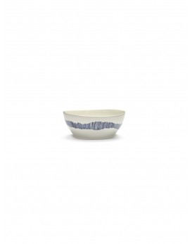 SERAX Ottolenghi Feast bowl white swirl – stripes blue L