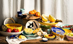 SERAX Ottolenghi Feast bowl delicious pink swirl stripes blue L