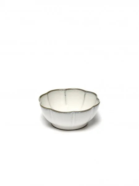 Sergio Herman BOWL RIBBED INKU XL L15 X W15 X H6 CM WHITE