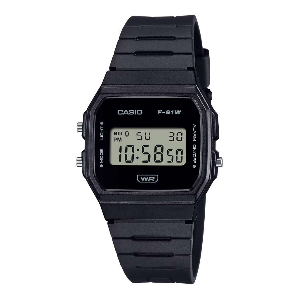 Casio watch unisex F-91W-1AEF timeless black