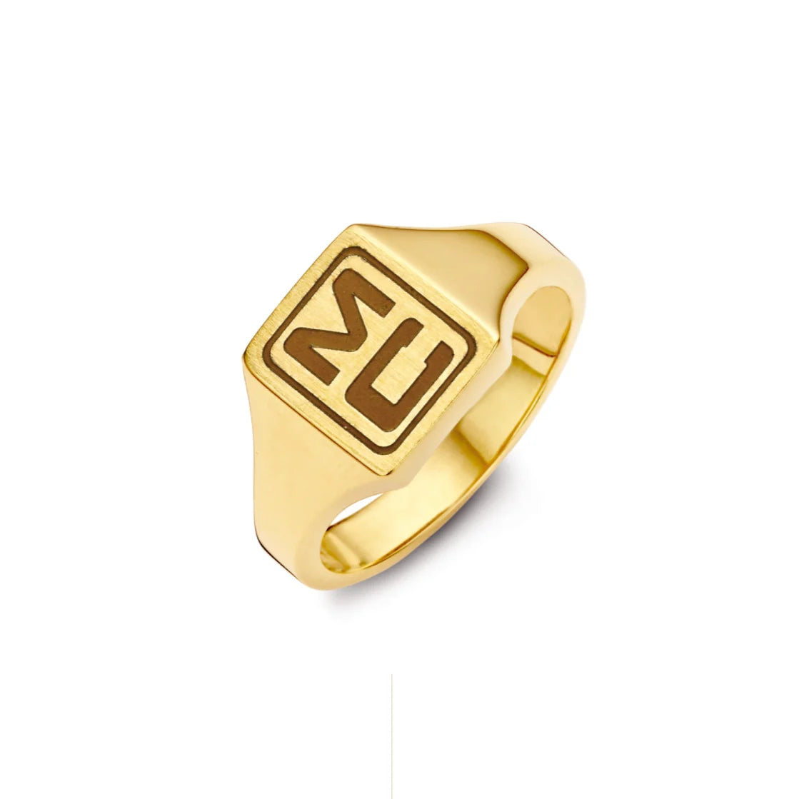 New Life signet ring 18kt pepiet cachet 0A011L
