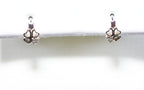 Silver clover children's hoop earrings 730676