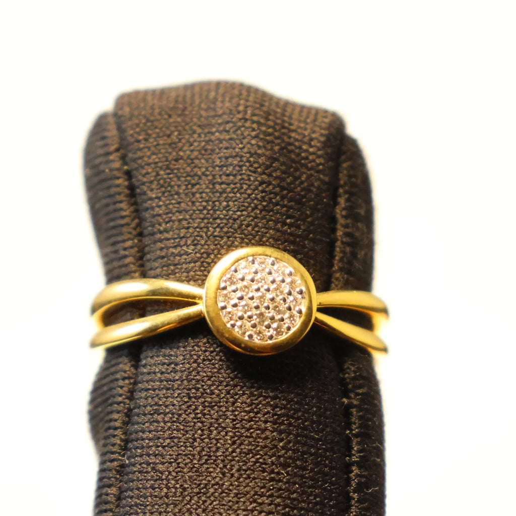 18KT yellow gold ring with brilliant 064055A