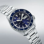 Seiko 5 Sports SRPK97K1 watch blue/silver retro dial