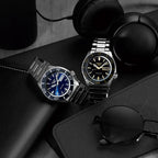 Seiko 5 Sports SRPK97K1 watch blue/silver retro dial