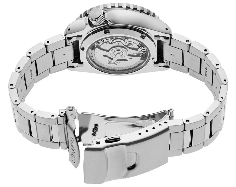 Seiko 5 Sports SRPK97K1 watch blue/silver retro dial