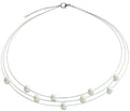 Boccia Titanium Necklace with Pearl 08041-01