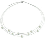 Boccia Titanium Necklace with Pearl 08041-01