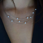 Boccia Titanium Necklace with Pearl 08041-01