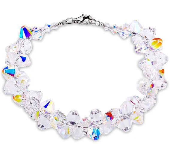 Spark silver bracelet bicone Swarovski crystal BE63015301AB