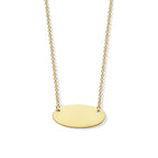 18kt yellow gold chain with plate 060387