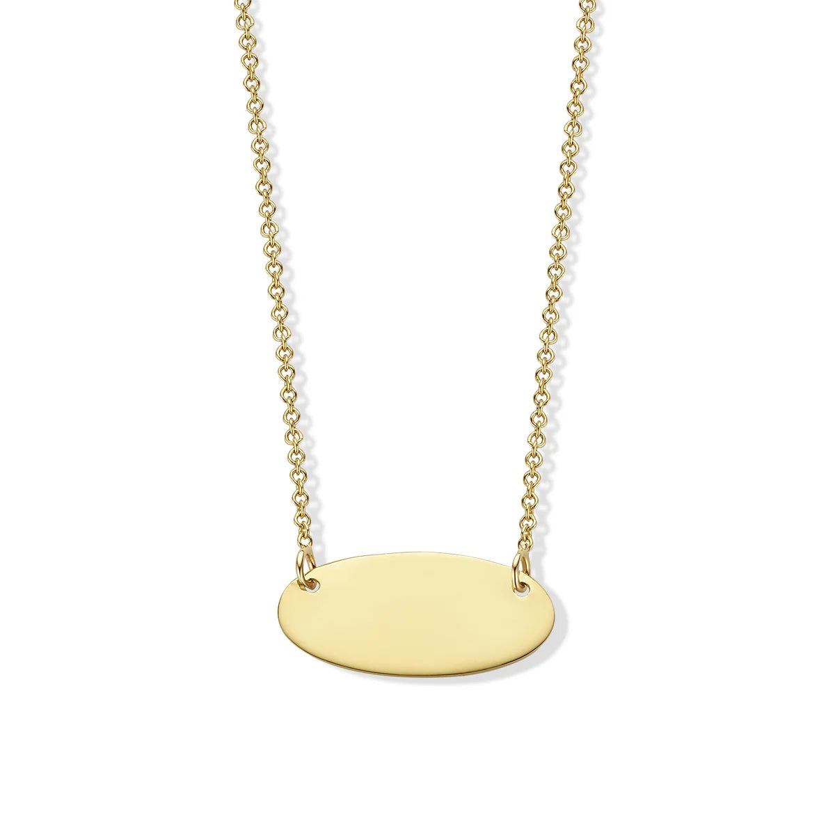 18kt yellow gold chain with plate 060387