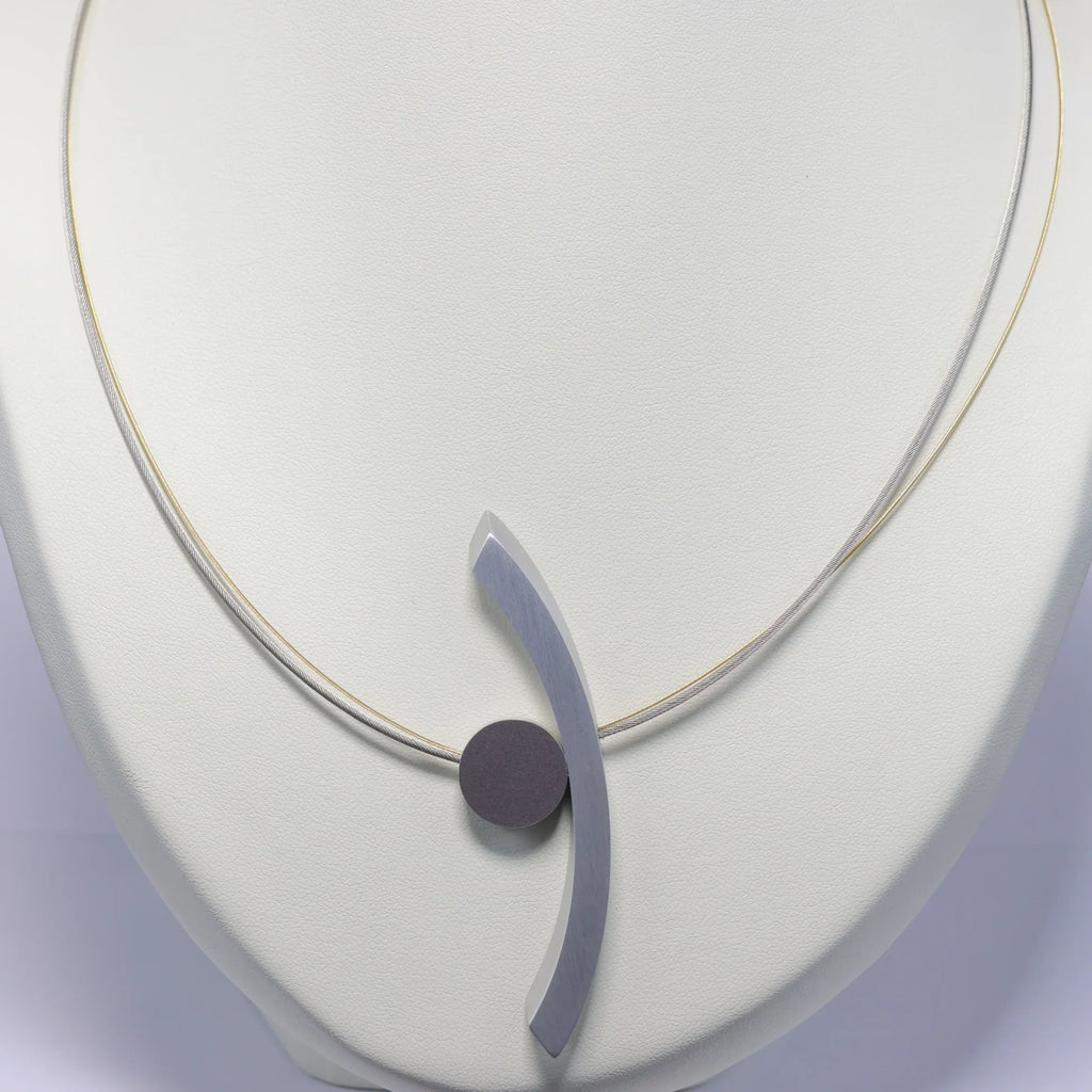 CLIC special statement plates magnet necklace C2141G