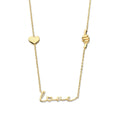 Naiomy gold plated silver necklace ladies LOVE heart N5Q60