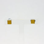 CLIC earrings gold cube
