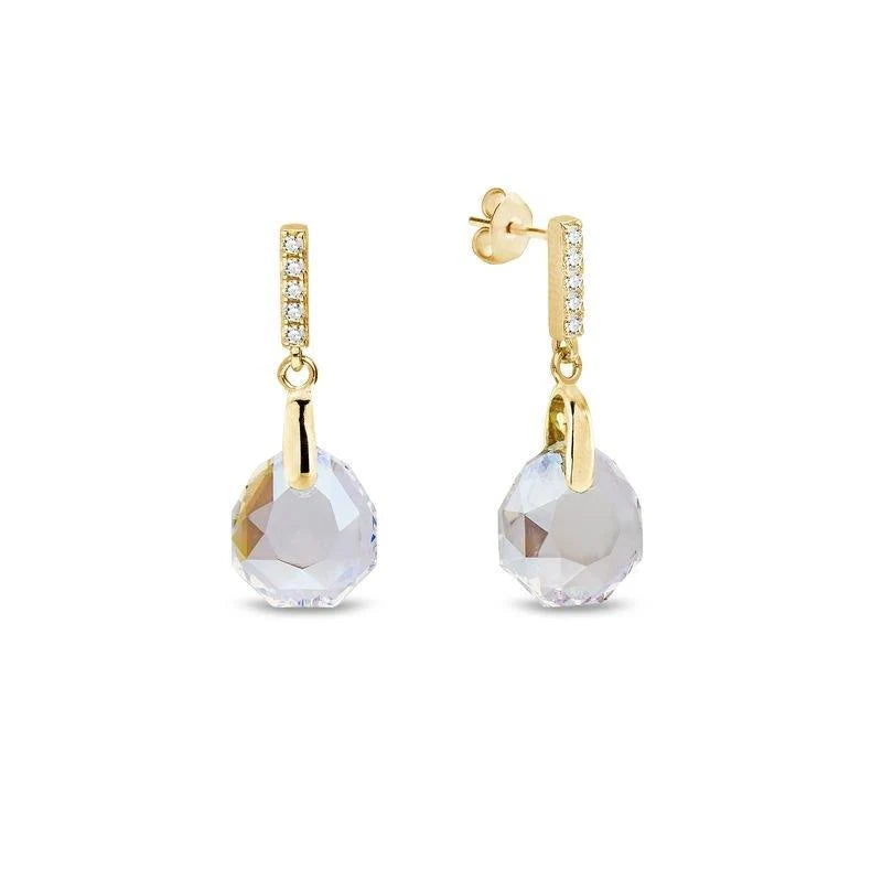 Spark gold plated silver drop earrings Swarovski crystal KCG643611CSH