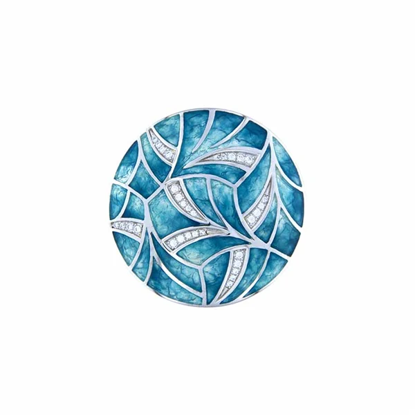 My imenso Mezza silver insignia enamel 24-1509