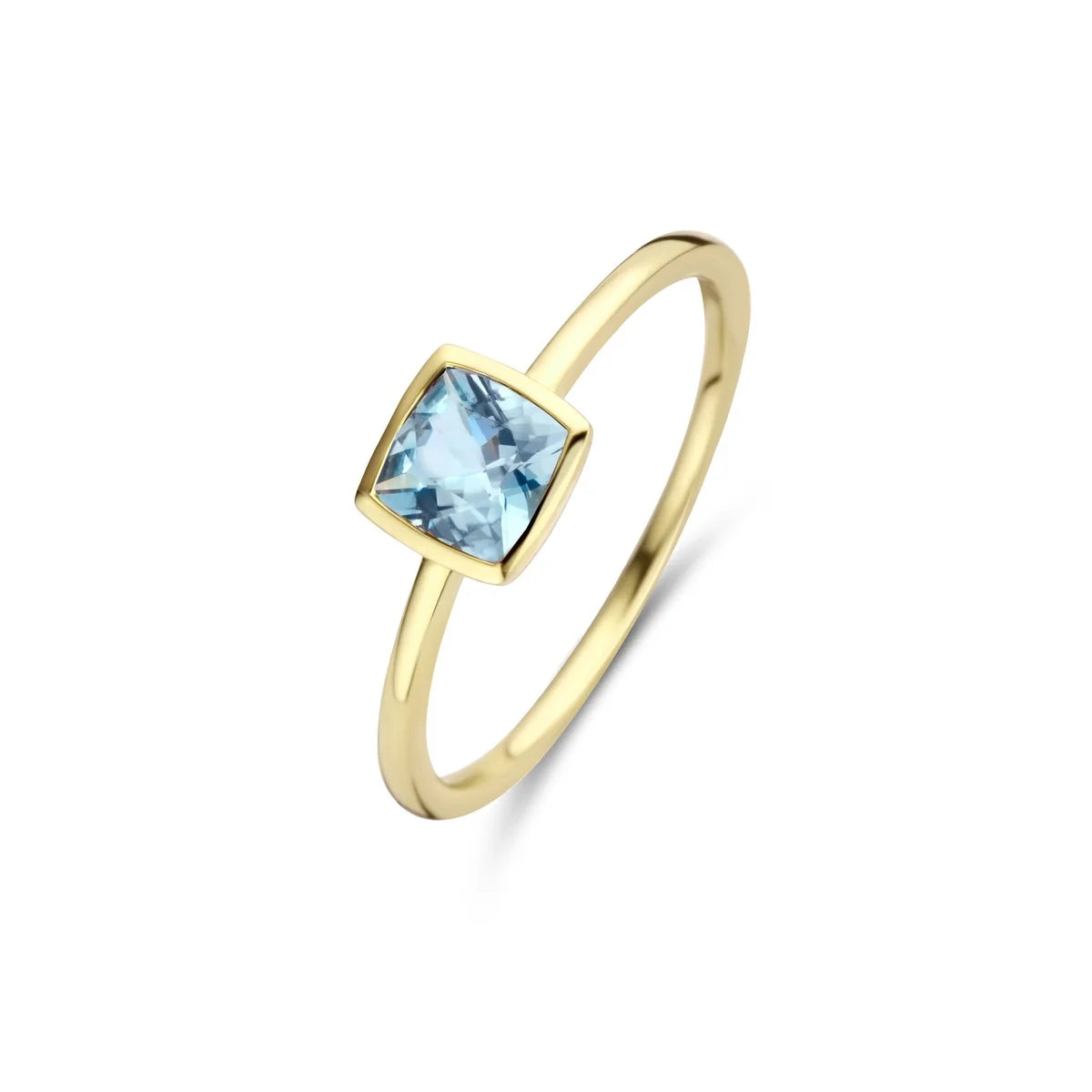 Yellow gold ring with topaz 063304T