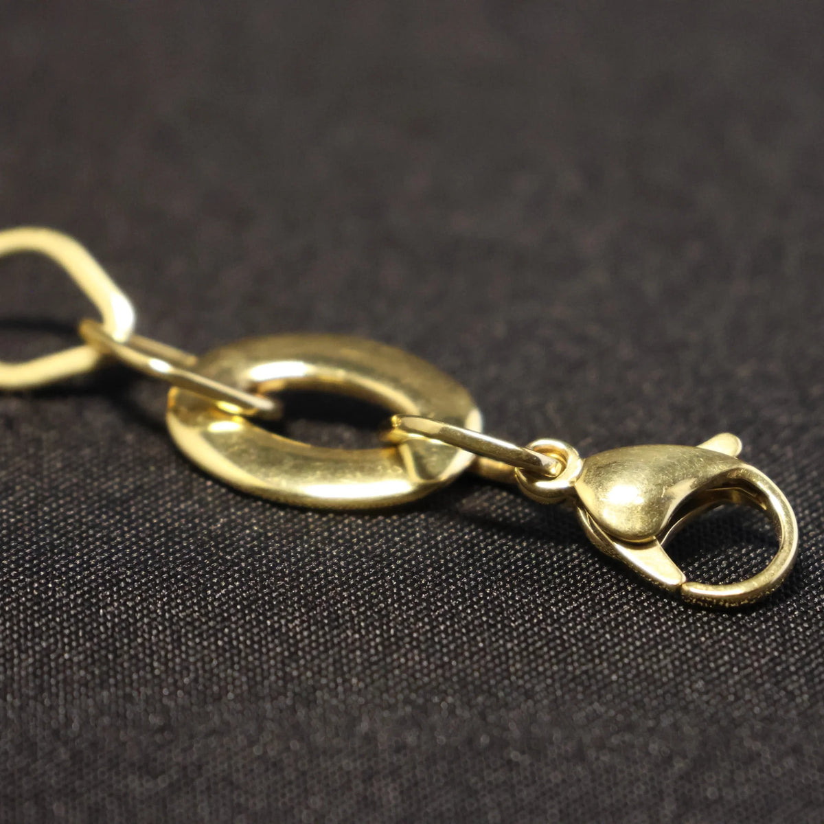 Stainless Steel Bracelet ovals & diamonds link RY245a
