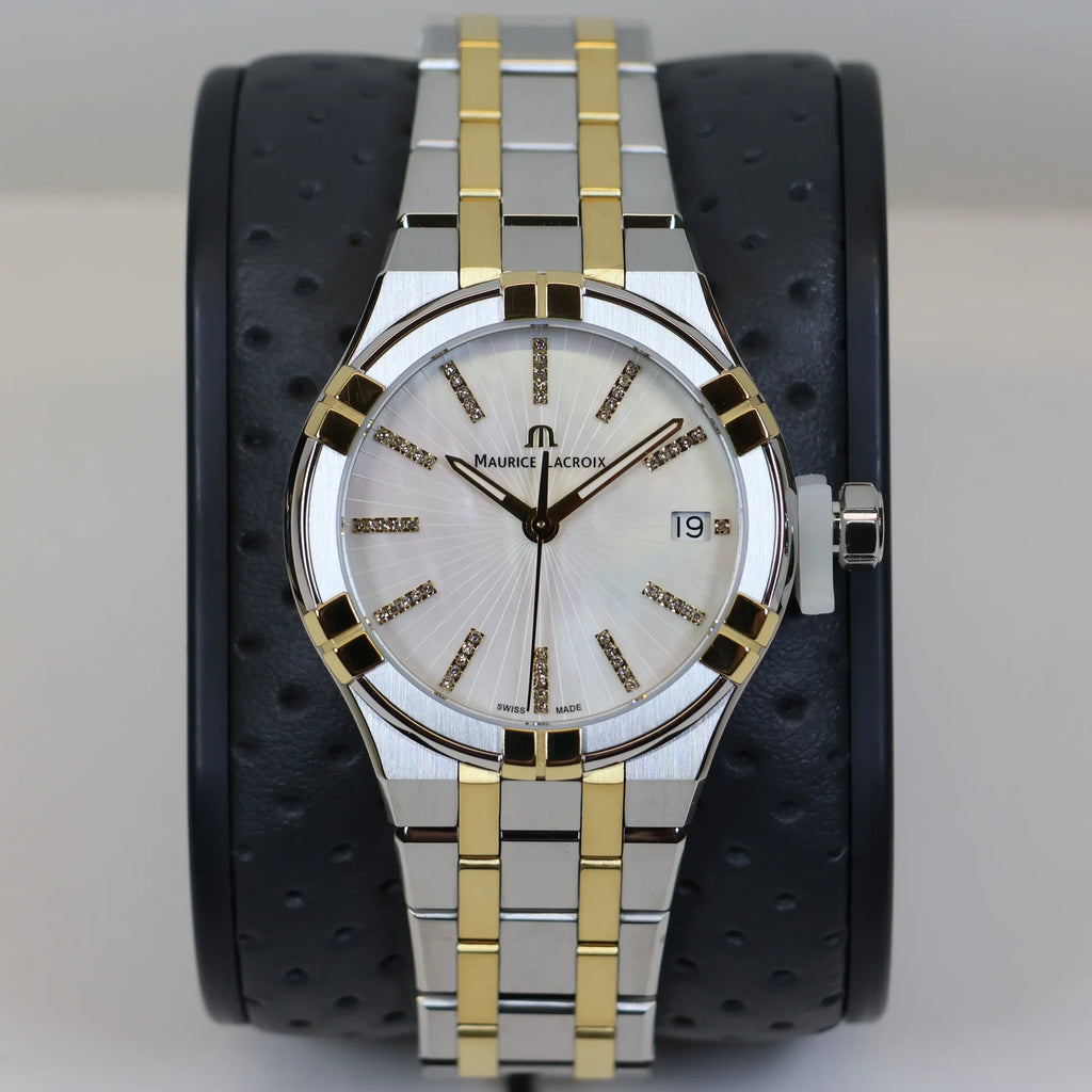 Maurice Lacroix AIKON Quartz Date 35mm Diamonds AI1106-PVY13-170-1