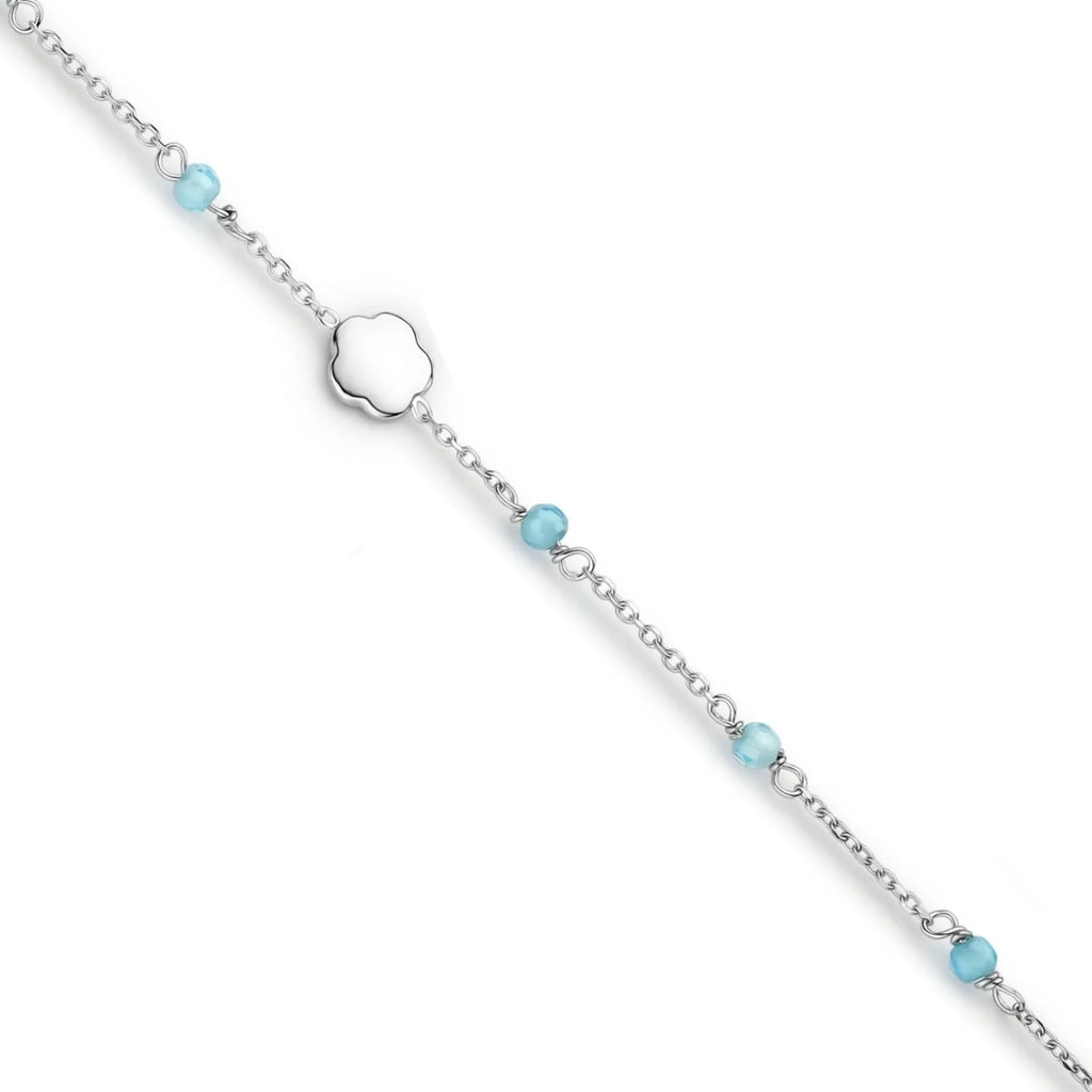 Naiomy Princess silver children's bracelet flower PG035