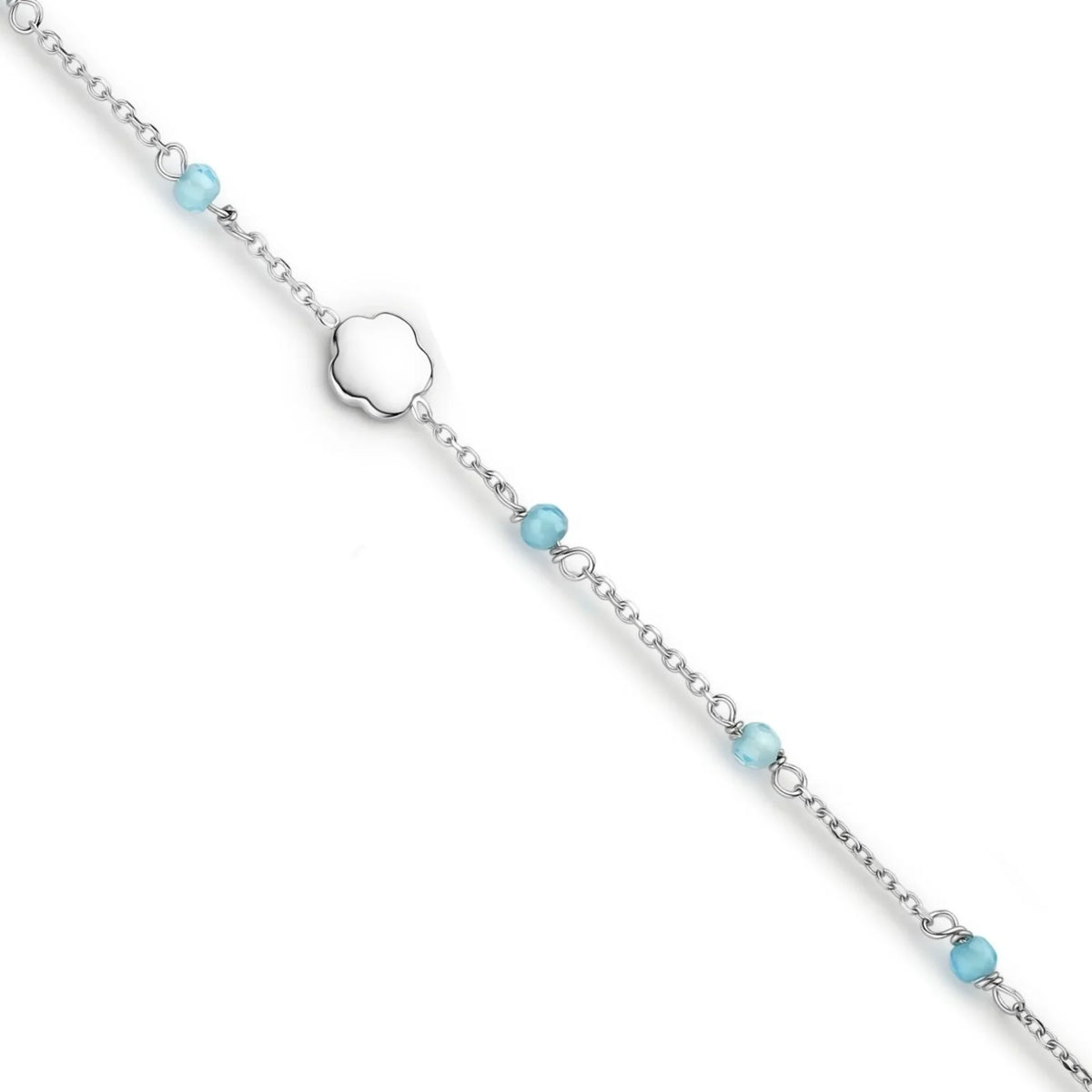 Naiomy Princess silver children's bracelet flower PG035