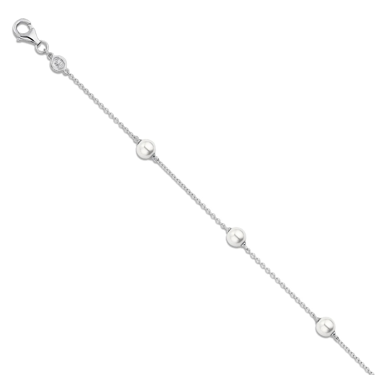 Naiomy silver Bracelet with Pearls B9C08