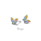 Orage kids earrings colorful butterfly O/2977/A