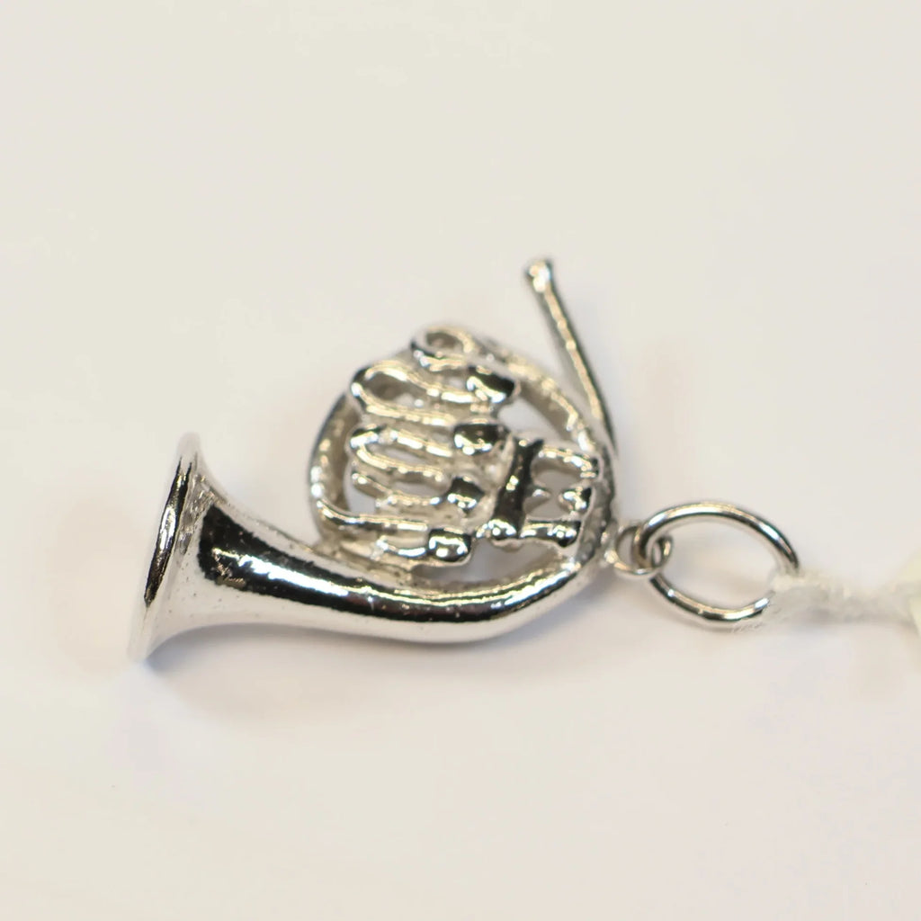 Silver horn pendant