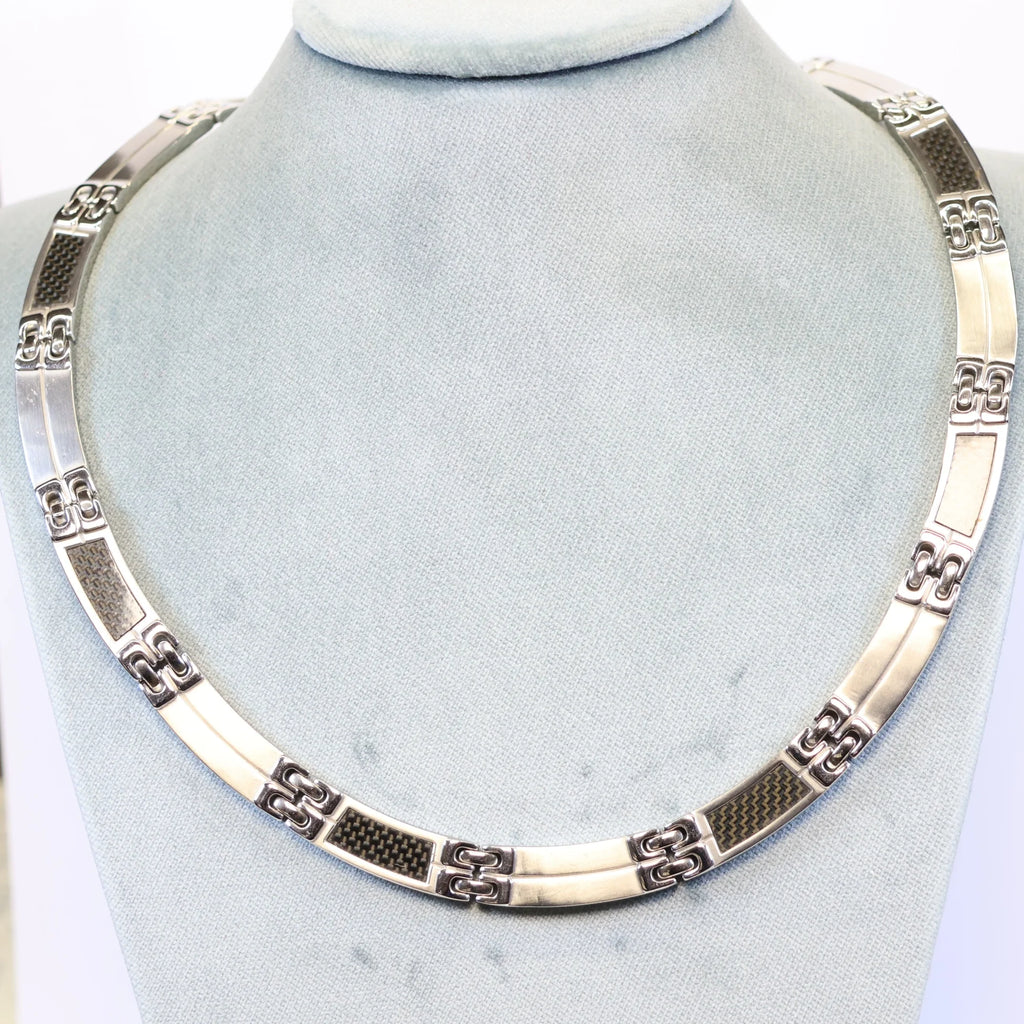Bruce steel chain men with carbon 393691