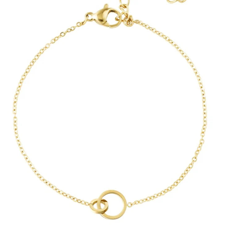 Stainless Steel yellow fantasy Bracelet connected charm