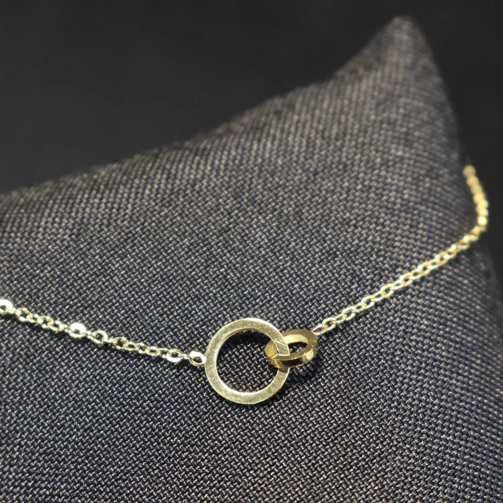 Stainless Steel yellow fantasy Bracelet connected charm