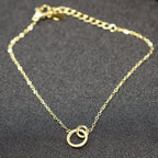 Stainless Steel yellow fantasy Bracelet connected charm