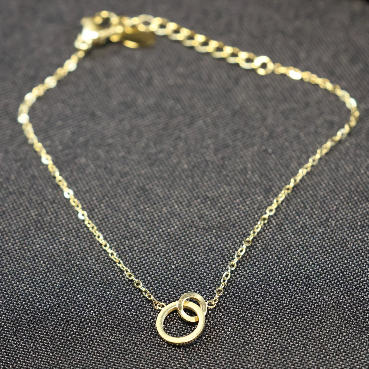 Stainless Steel yellow fantasy Bracelet connected charm