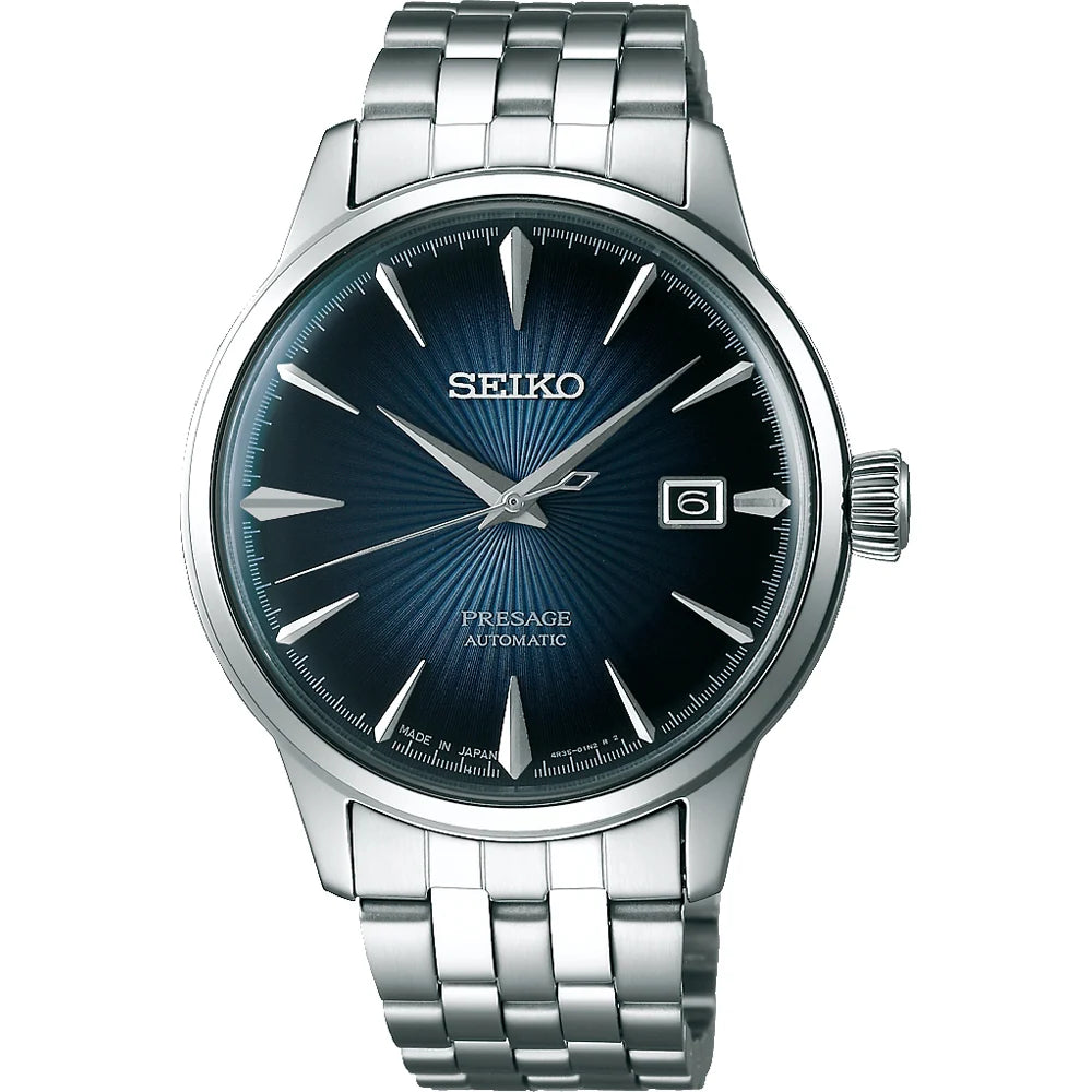 Seiko Presage watch SRPB41J1 automatic men's blue