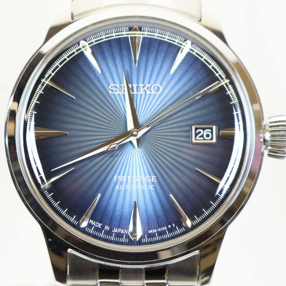Seiko Presage watch SRPB41J1 automatic men's blue