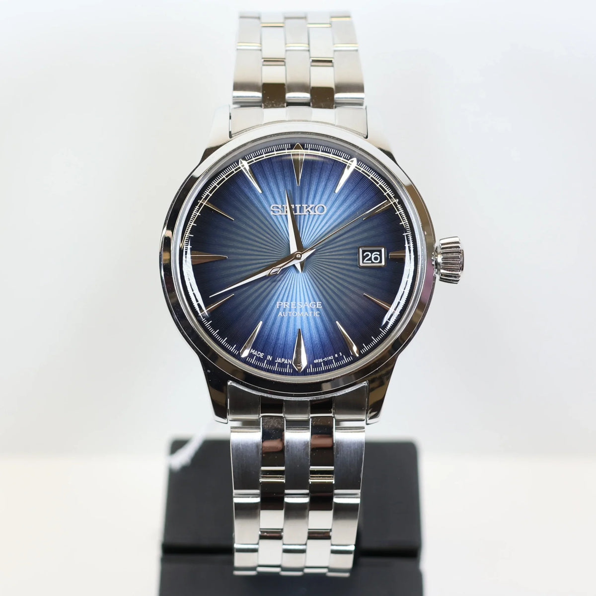 Seiko Presage watch SRPB41J1 automatic men's blue