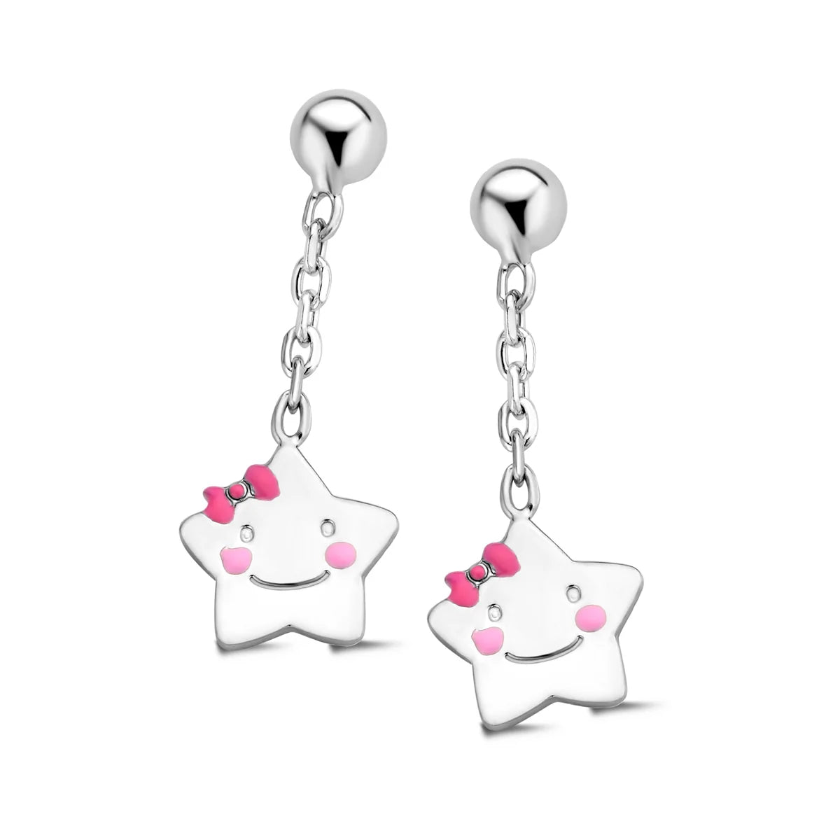 Naiomy Princess smiley Star children's hanging earrings PD074