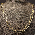Stainless Steel Necklace fine oval links RY298