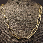Stainless Steel Necklace fine oval links RY298