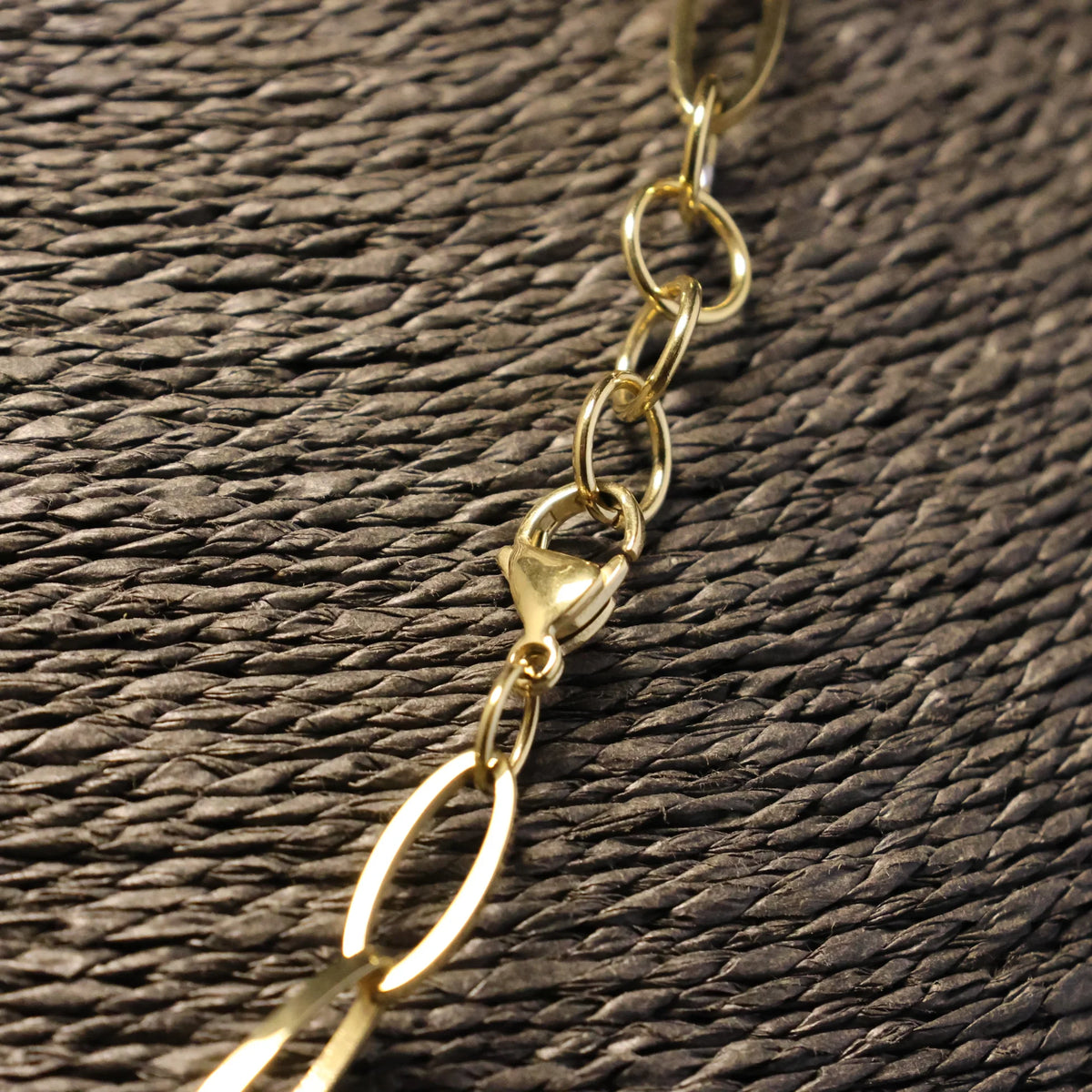Stainless Steel Necklace fine oval links RY298