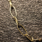 Stainless Steel Necklace fine oval links RY298