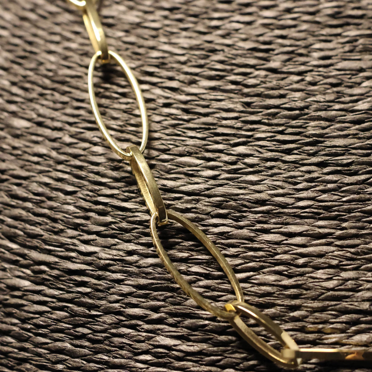 Stainless Steel Necklace fine oval links RY298