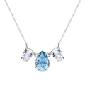 Spark silver necklace Swarovski crystal NP43203AQC