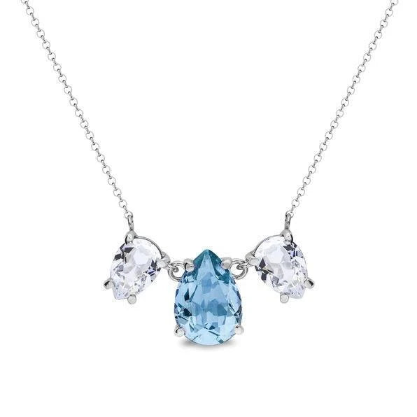 Spark silver necklace Swarovski crystal NP43203AQC