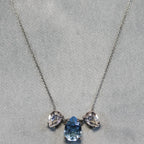 Spark silver necklace Swarovski crystal NP43203AQC