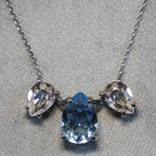 Spark silver necklace Swarovski crystal NP43203AQC
