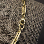 Stainless Steel Necklace large and small elongated links RY291